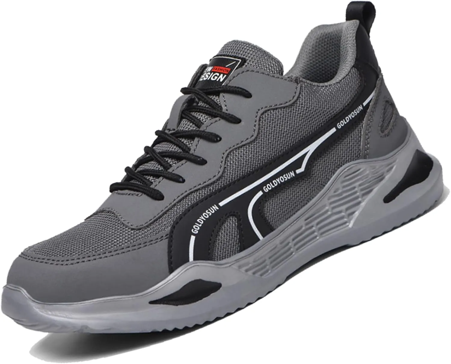 Safety Trainers for Women Men Lightweight Steel Toe Cap Trainers Work Breathable Safety Boots Non Slip Sneakers