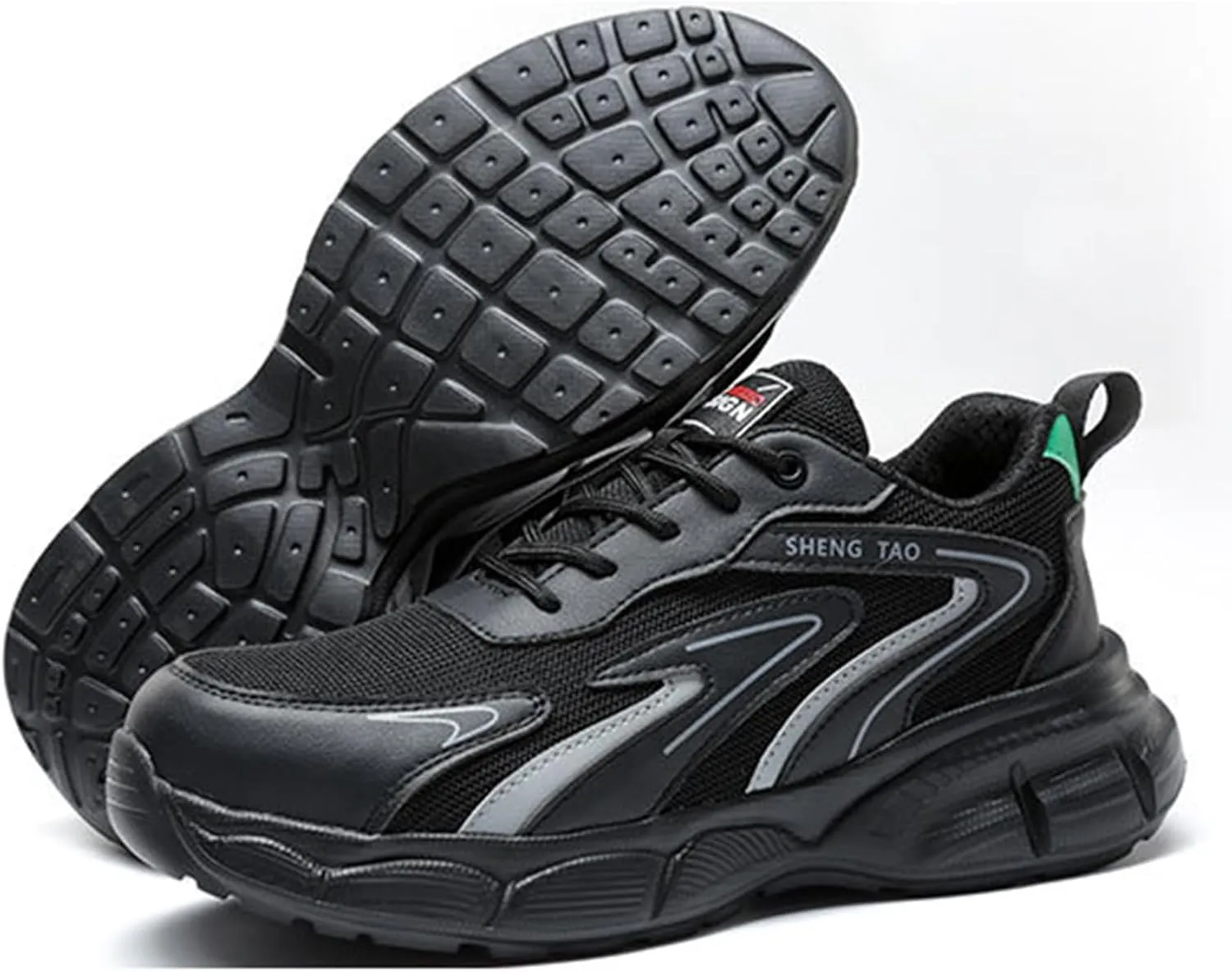 Safety Trainers for Women Men Lightweight Steel Toe Cap Trainers Work Breathable Safety Boots Non Slip Sneakers