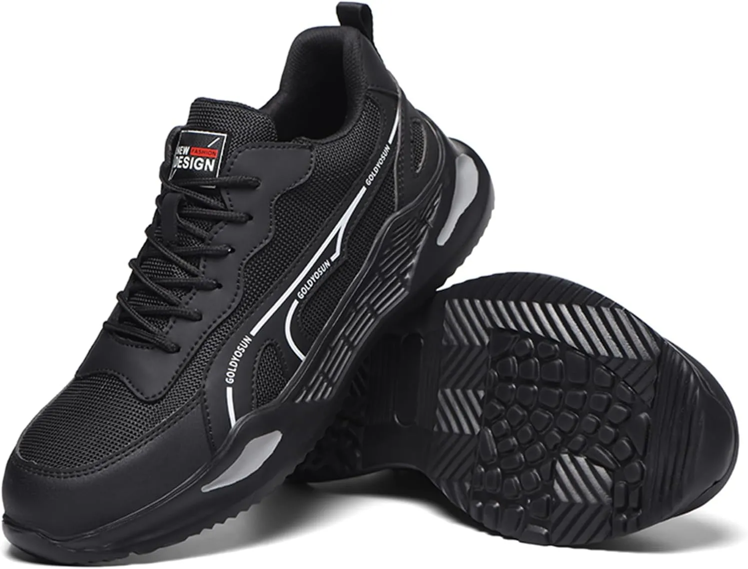 Safety Trainers for Women Men Lightweight Steel Toe Cap Trainers Work Breathable Safety Boots Non Slip Sneakers
