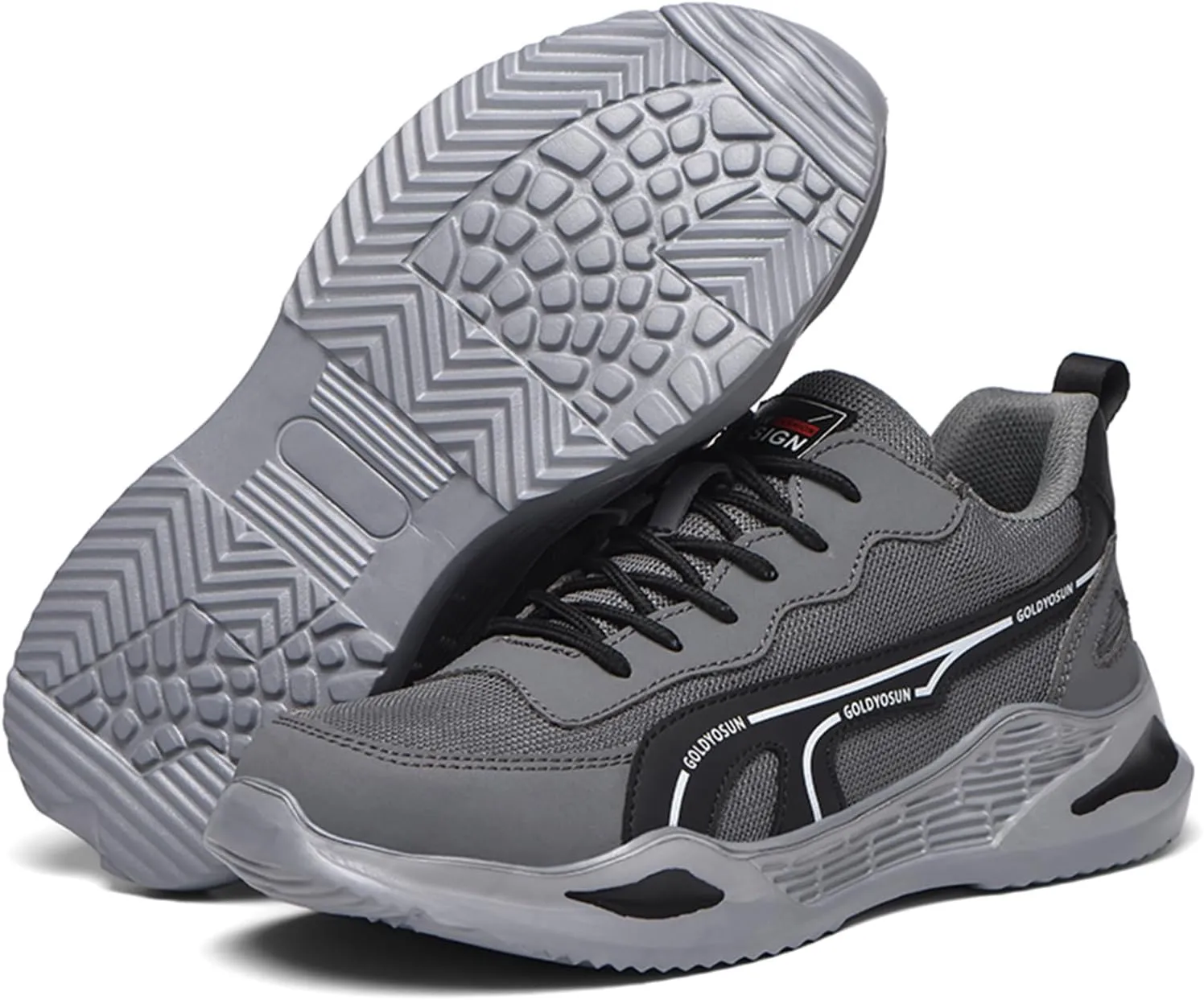 Safety Trainers for Women Men Lightweight Steel Toe Cap Trainers Work Breathable Safety Boots Non Slip Sneakers