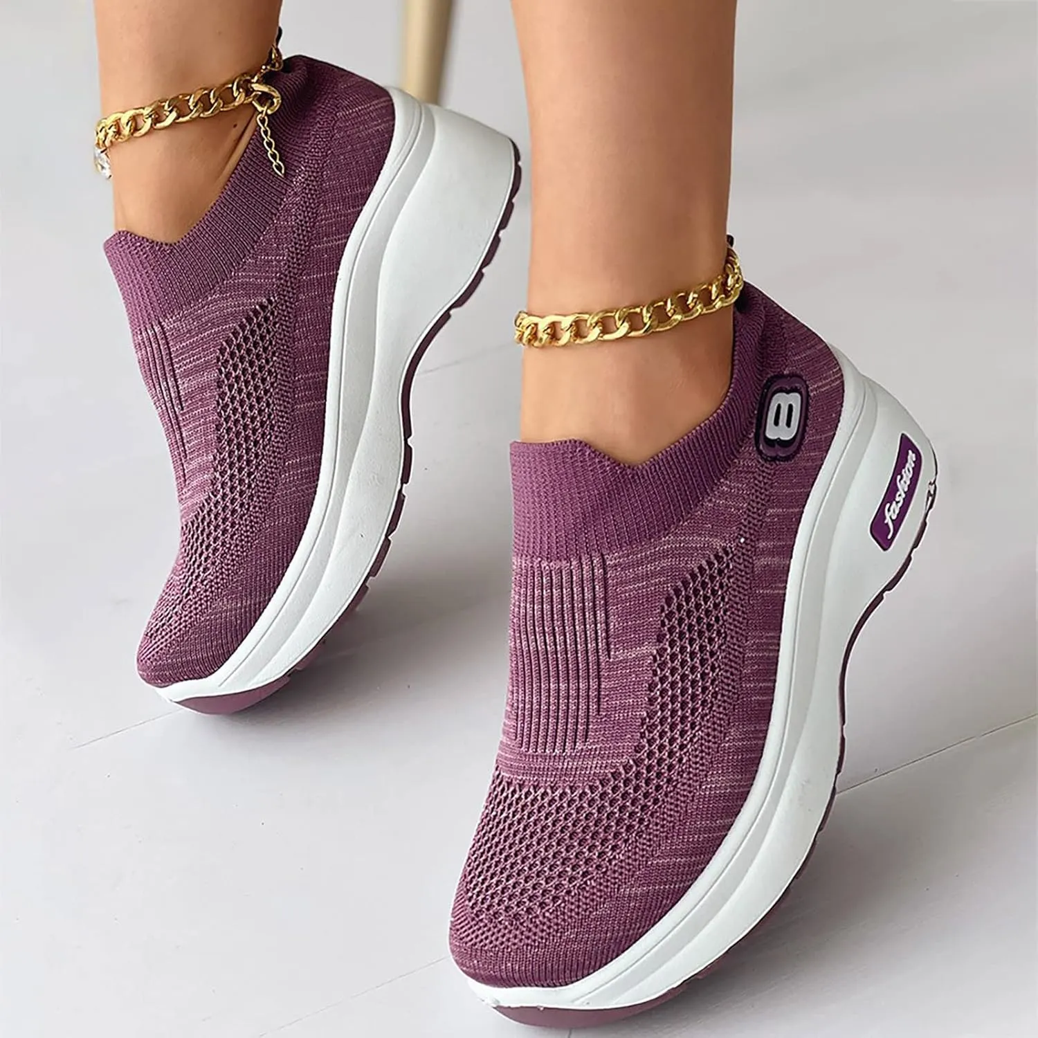 SBGMoSJ Sneakers for Women Size 8 Wide Width Womens Running Shoes Size 11.5 Wide Womens Slip On Tennis Shoes Size 7 Business Casual Sneakers Women Comfy Flats Shoes Women Dressy Cute