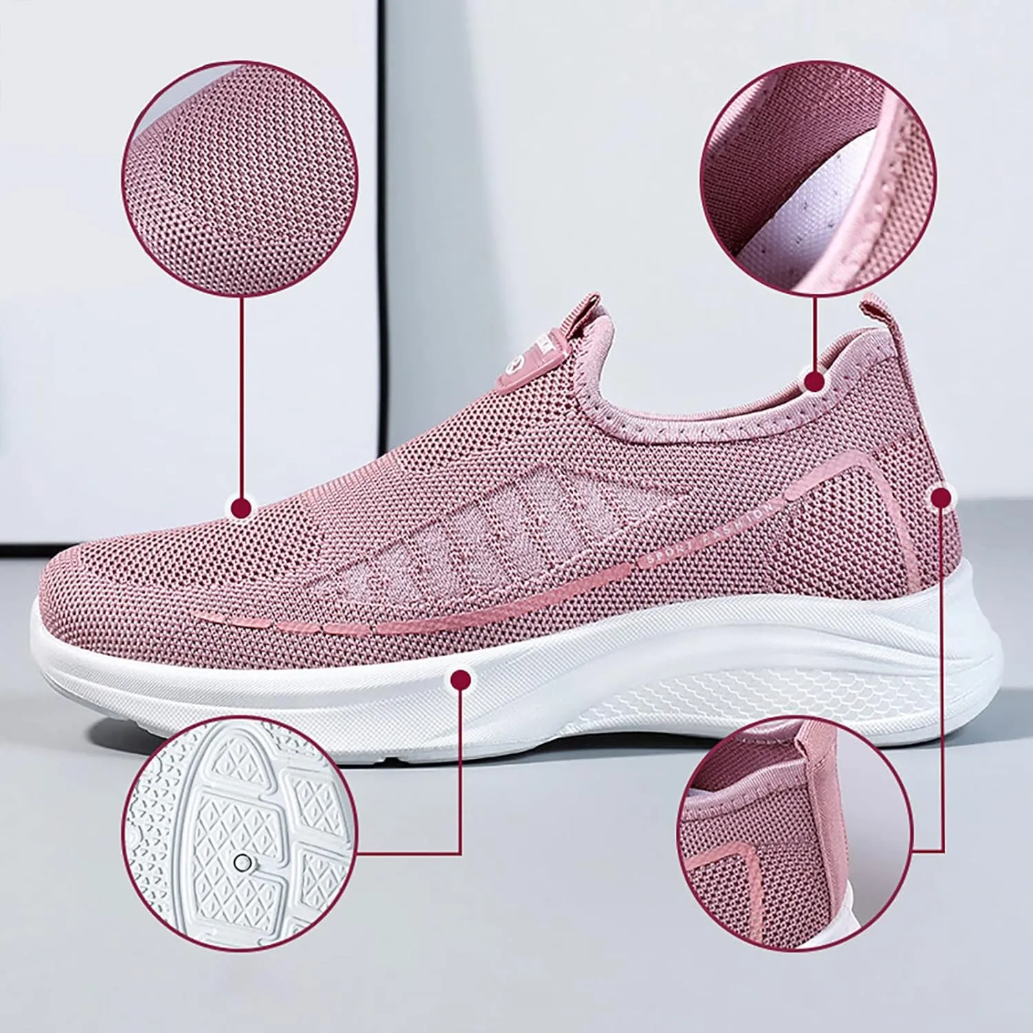 SBGMoSJ Womens High Top Side Zip Sneakers All White Slip Resistant Shoes for Women/Nurse Shoes Women's Tennis Shoes 8.5 Walking Women's Sneakers Size 8 Slip On Shoes for Women Slip Resistant