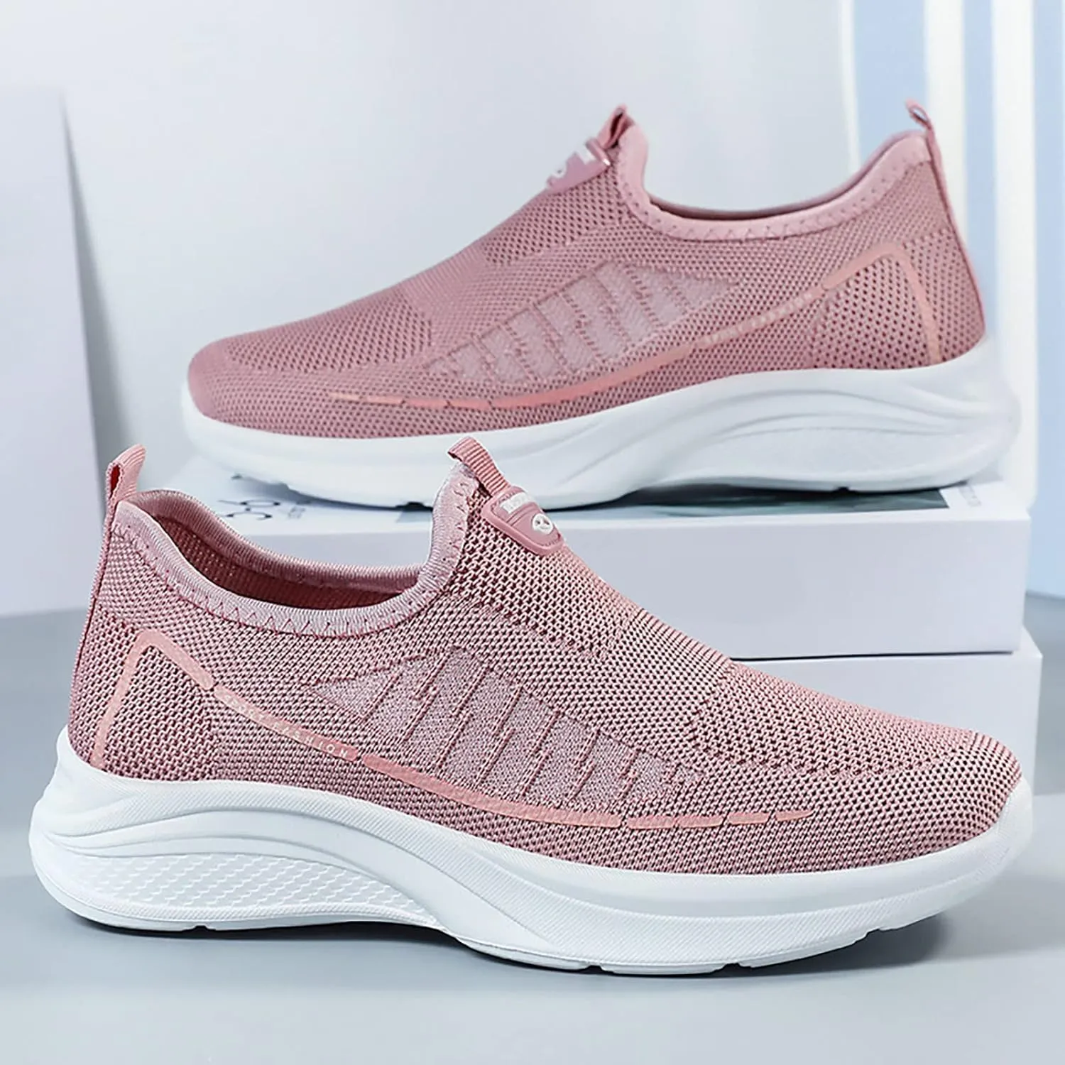 SBGMoSJ Womens High Top Side Zip Sneakers All White Slip Resistant Shoes for Women/Nurse Shoes Women's Tennis Shoes 8.5 Walking Women's Sneakers Size 8 Slip On Shoes for Women Slip Resistant