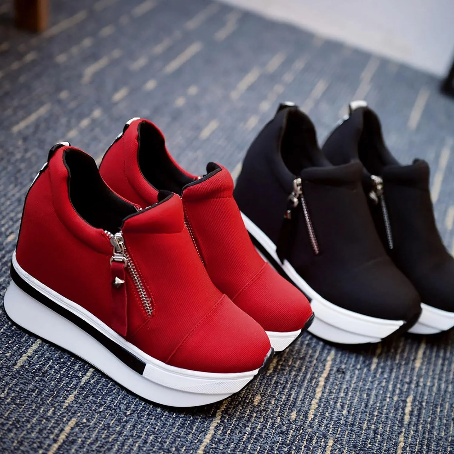 Shoes for Elderly Women Womens Walking Sneakers Low Top Casual Sneakers for Women Womens Slip on Sneakers
