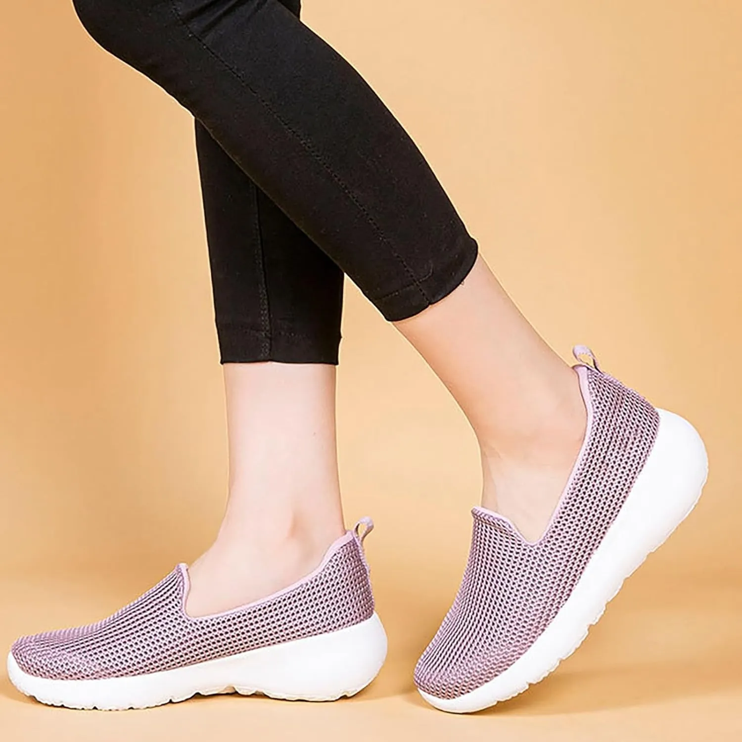Slip On Shoes Women Lightweight Casual Black Shoes Fashion Sneakers 2025 Women's Soft Sole Mesh Comfort Orthopedic Basketball Shoe Loafers Shoe