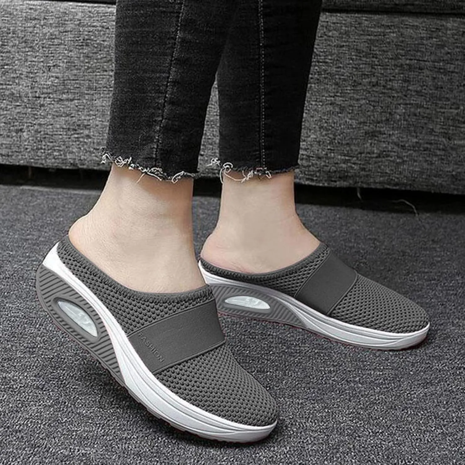 Slip on Sneakers Women Non Slip Gym Workout Shoes Walk Shoes for Women Lace Up Fashion Comfortable Walking Shoes