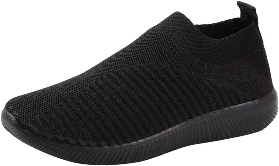 Sneakers for Women Walking Shoes Non Slip Lightweight Slip On Shoes Women Casual Shoes Dressy Casual White Platform Sneakers Slip On Tennis Shoe White Loafers