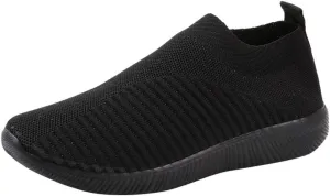 Sneakers for Women Walking Shoes Non Slip Lightweight Slip On Shoes Women Casual Shoes Dressy Casual White Platform Sneakers Slip On Tennis Shoe White Loafers