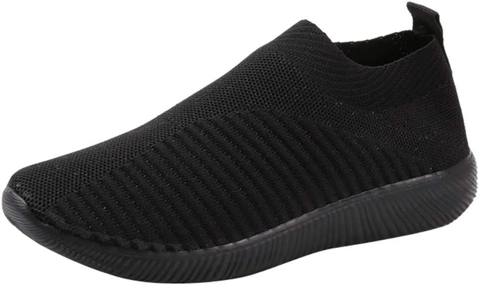Sneakers for Women Walking Shoes Non Slip Lightweight Slip On Shoes Women Casual Shoes Dressy Casual White Platform Sneakers Slip On Tennis Shoe White Loafers
