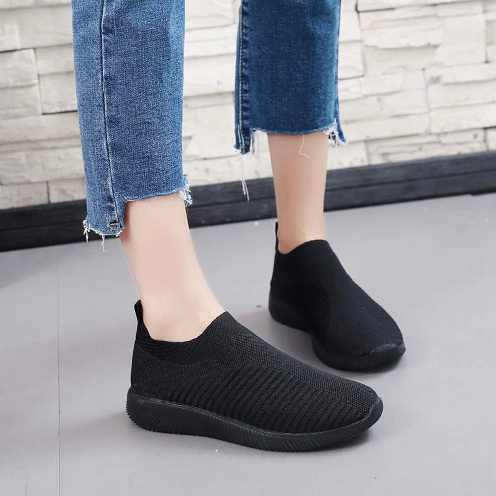 Sneakers for Women Walking Shoes Non Slip Lightweight Slip On Shoes Women Casual Shoes Dressy Casual White Platform Sneakers Slip On Tennis Shoe White Loafers