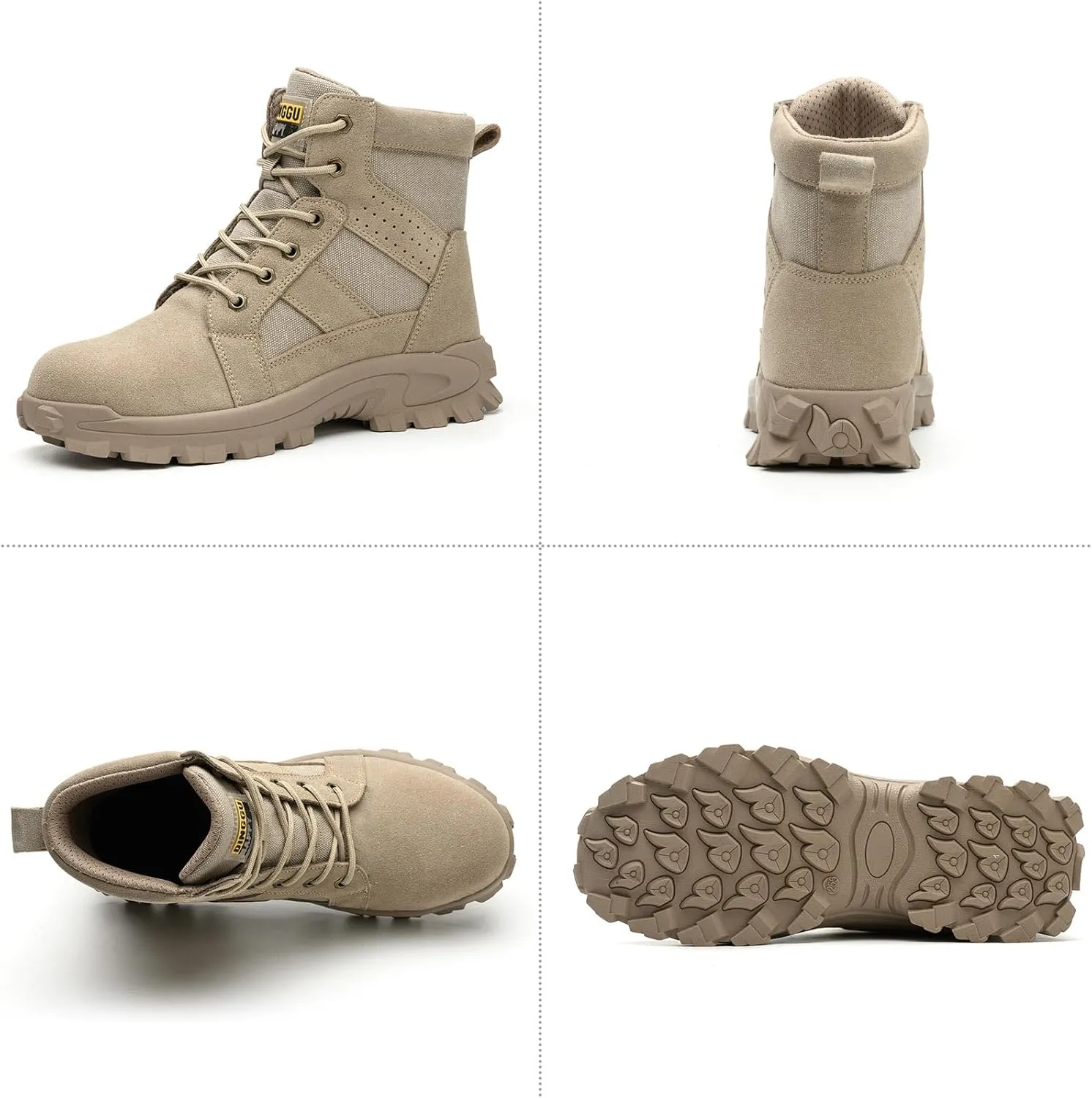 Steel Toe Boots for Men Comfortable Mens Work Boots Indestructible Construction Industrial Safety Boots