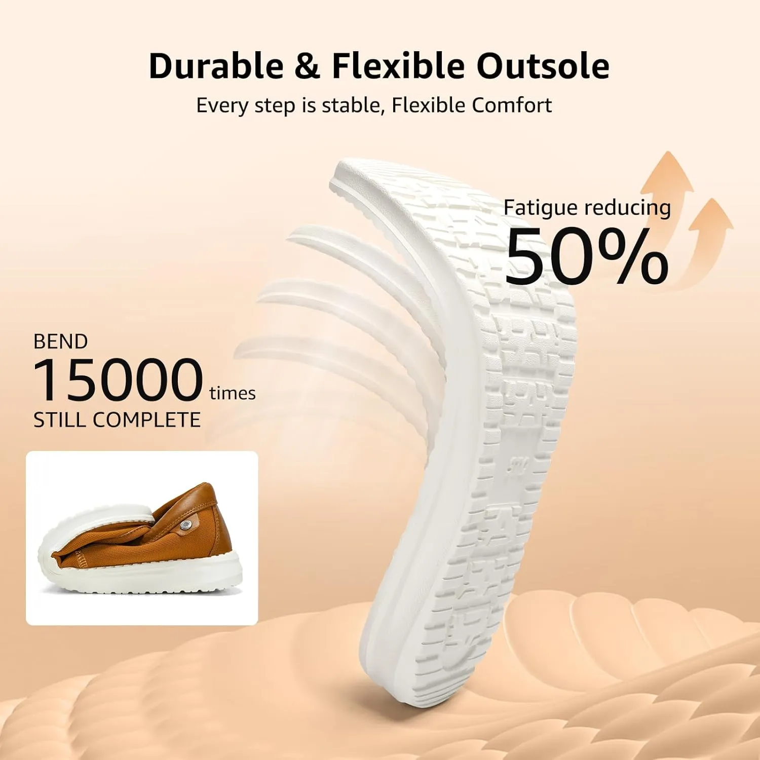 STQ Boat Shoes Men's Business Casual Shoes Slip on Dress Sneakers with Arch Support Insole Lightweight Orthopedic Walking Loafers for Plantar Fasciitis