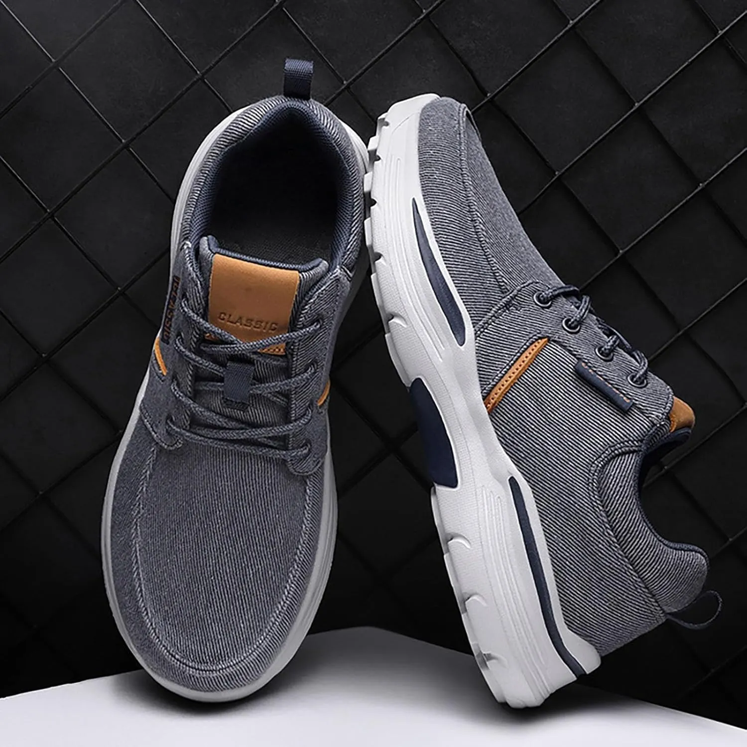 Tennis Shoes Men Boots Shoes Dressy Casual White Platform Sneakers Ladies Walking Tennis Slip on Lightweight White Tennis Shoe Cross Trainer Shoe