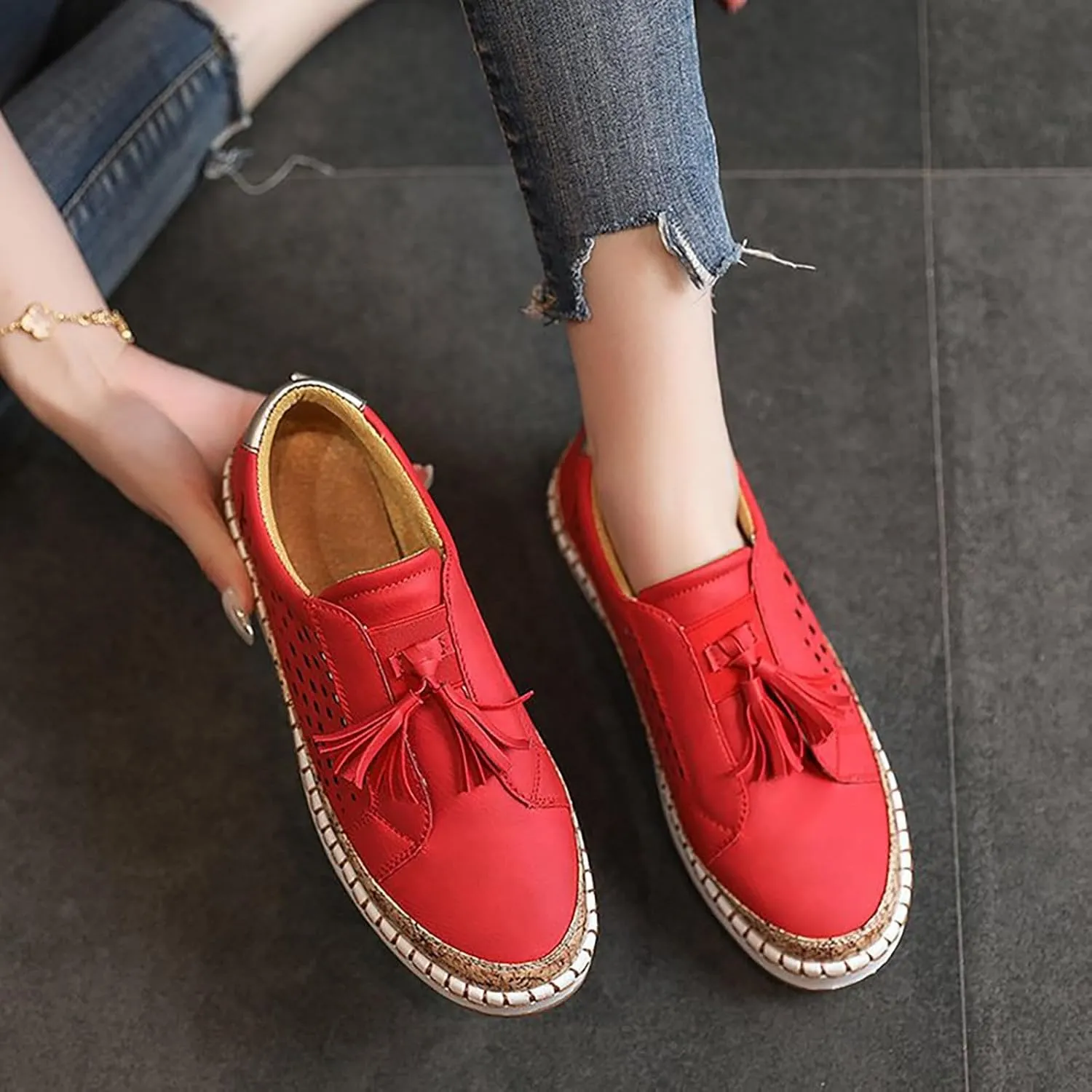 Tennis Shoes Womens Arch Support Dress Casual Shoes Women Shoes Sneakers Slip On Sneakers Walking Tennis Shoe Waterproof Tennis Shoe Loafers Casual Slip On