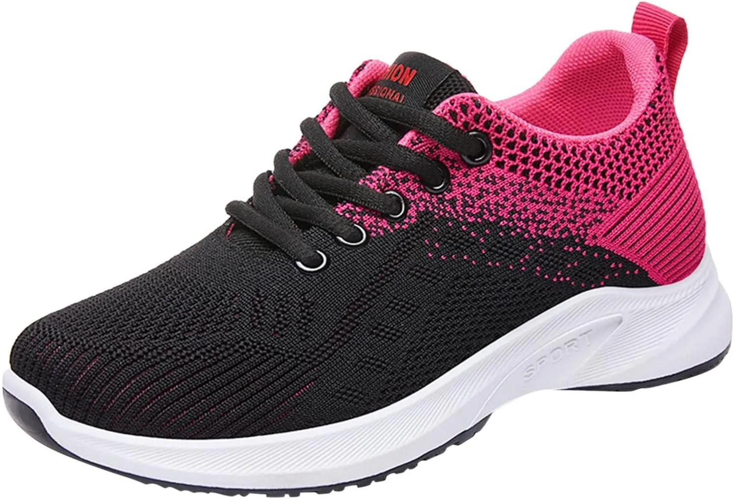 Tennis Shoes Womens Lightweight Comfortable Lace up Womens Running Shoes Breathable Men's Casual Shoes Black Sneakers Steel Toe Tennis Shoe Cross Trainer Shoe