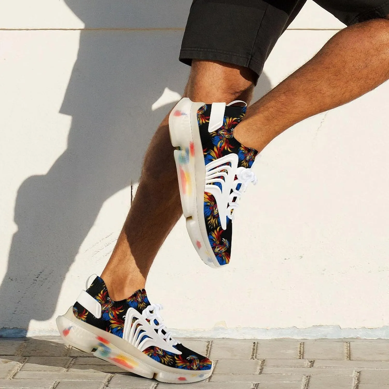 Tie Dye Eagle Mens Sneakers Running Shoes Lightweight Athletic Shoes for Jogging Walking Gym