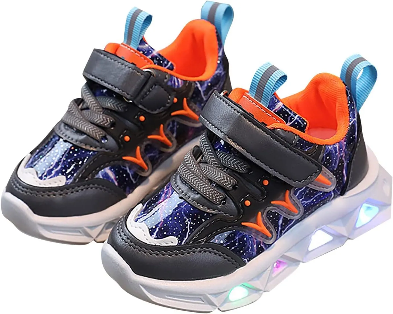 Toddler Boys Girls Light Up Shoes, Lightweight Breathable Anti-Slip, Led Flashing Sport Sneakers Best Gift