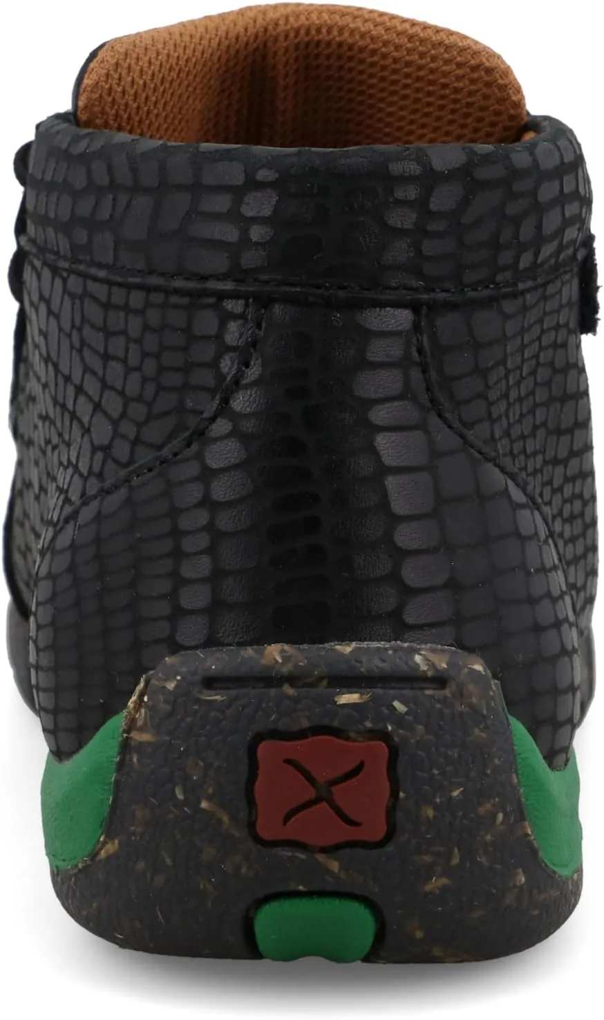 Twisted X Youth 4-H Black and Kelly Green Chukka Driving Moc