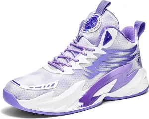 Unisex Basketball Shoes Anti Slip Wear-Resistant Breathable Fashionable Rubber Sole Training Boots