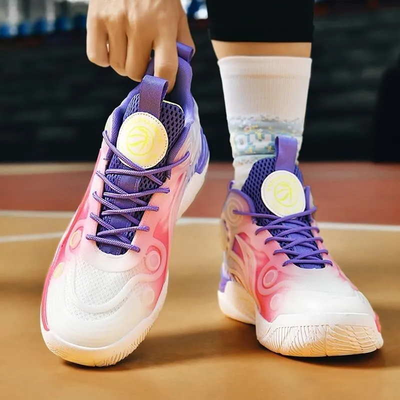 Unisex Basketball Shoes are Breathable Non Slip Wear-Resistant Fashionable Sports Training Boots