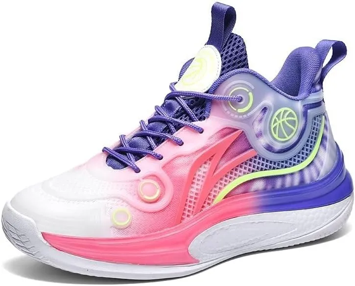 Unisex Basketball Shoes are Breathable Non Slip Wear-Resistant Fashionable Sports Training Boots