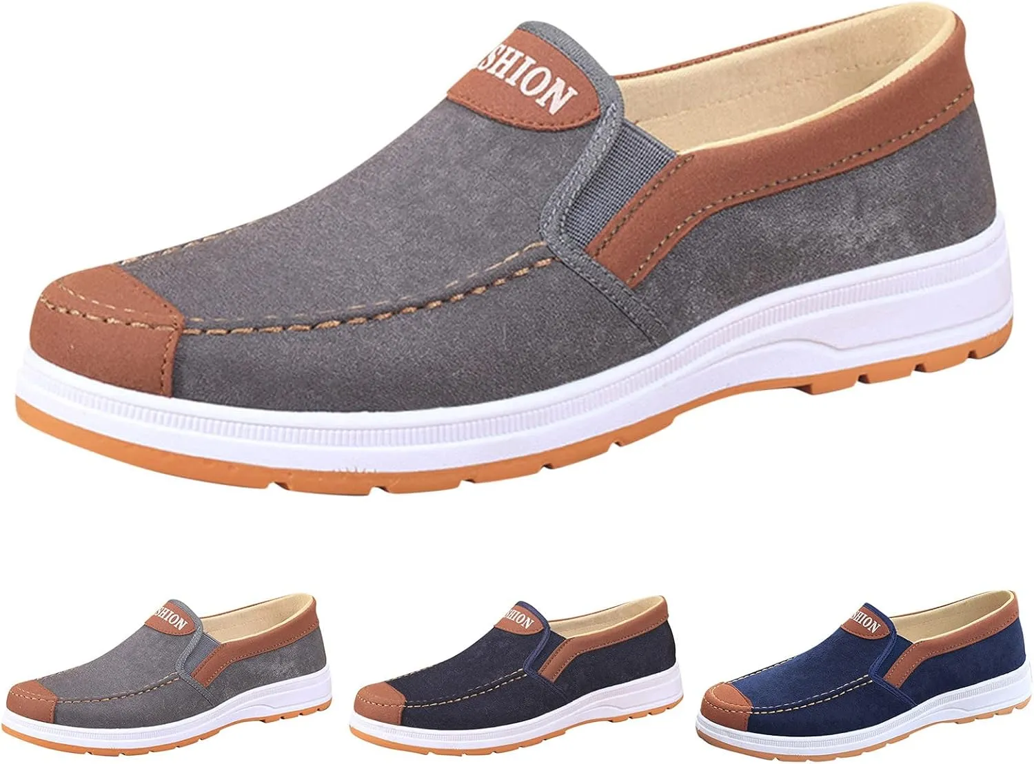 Walking Shoes Tennis Comfortable Fashion All Season Men Casual Shoes Flat Bottom Non Slip Cloth Colorblock Comfortable