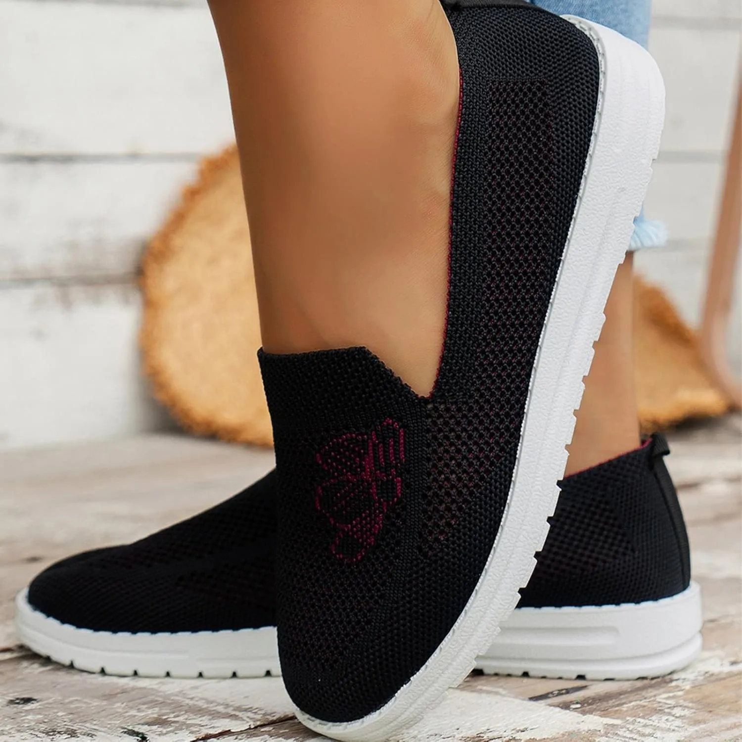 White Running Sneakers for Women 2023 Cute Black Sneakers for Women Comfortable Womens Slip On Shoes Size 8 Wide Womens Black Slip On Sneakers 8.5 Zapatos Especiales para Juanetes De Mujer
