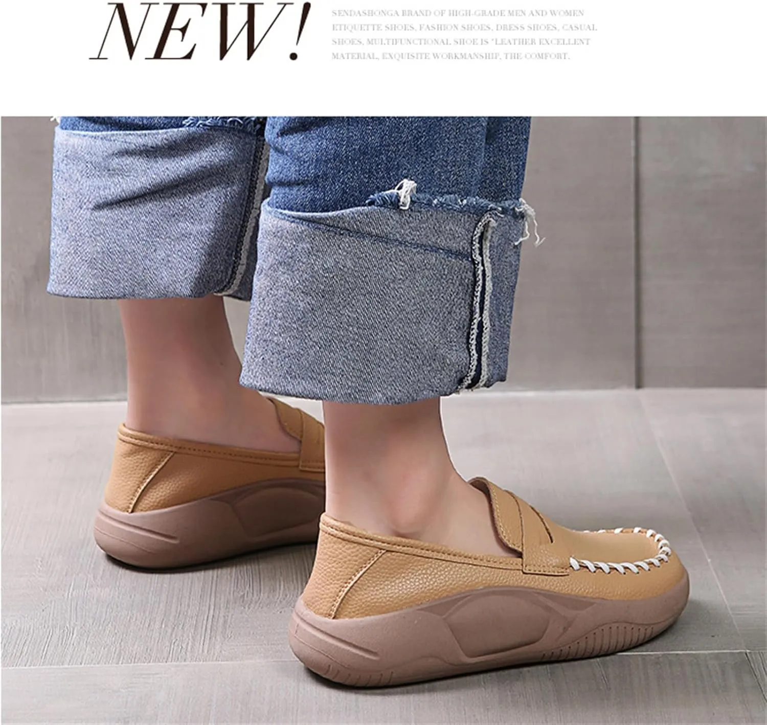 Women's Air-Cushion Orthopedic Shoes Comfort Round Toe Lightweight Soft Sole Walking Flats Casual Slip On Increase Height Platform Nurse Shoe with Arch Support