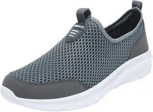 Women's Athletic Walking Shoes Slip On Casual Mesh Mens Running Shoes Arch Support Casual Work Shoes Black Platform Sneaker Black Tennis Shoe Casual Loafers