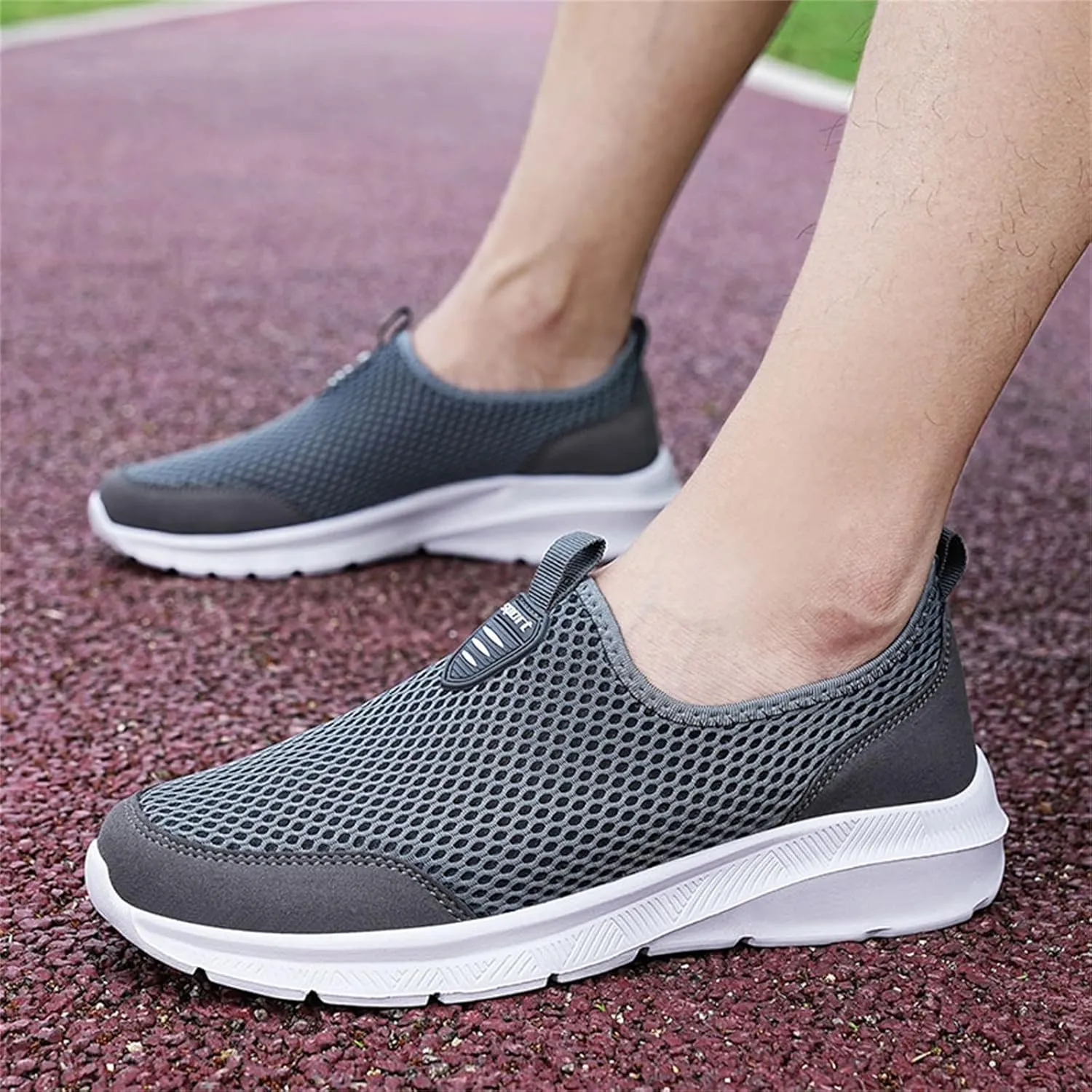 Women's Athletic Walking Shoes Slip On Casual Mesh Mens Running Shoes Arch Support Casual Work Shoes Black Platform Sneaker Black Tennis Shoe Casual Loafers