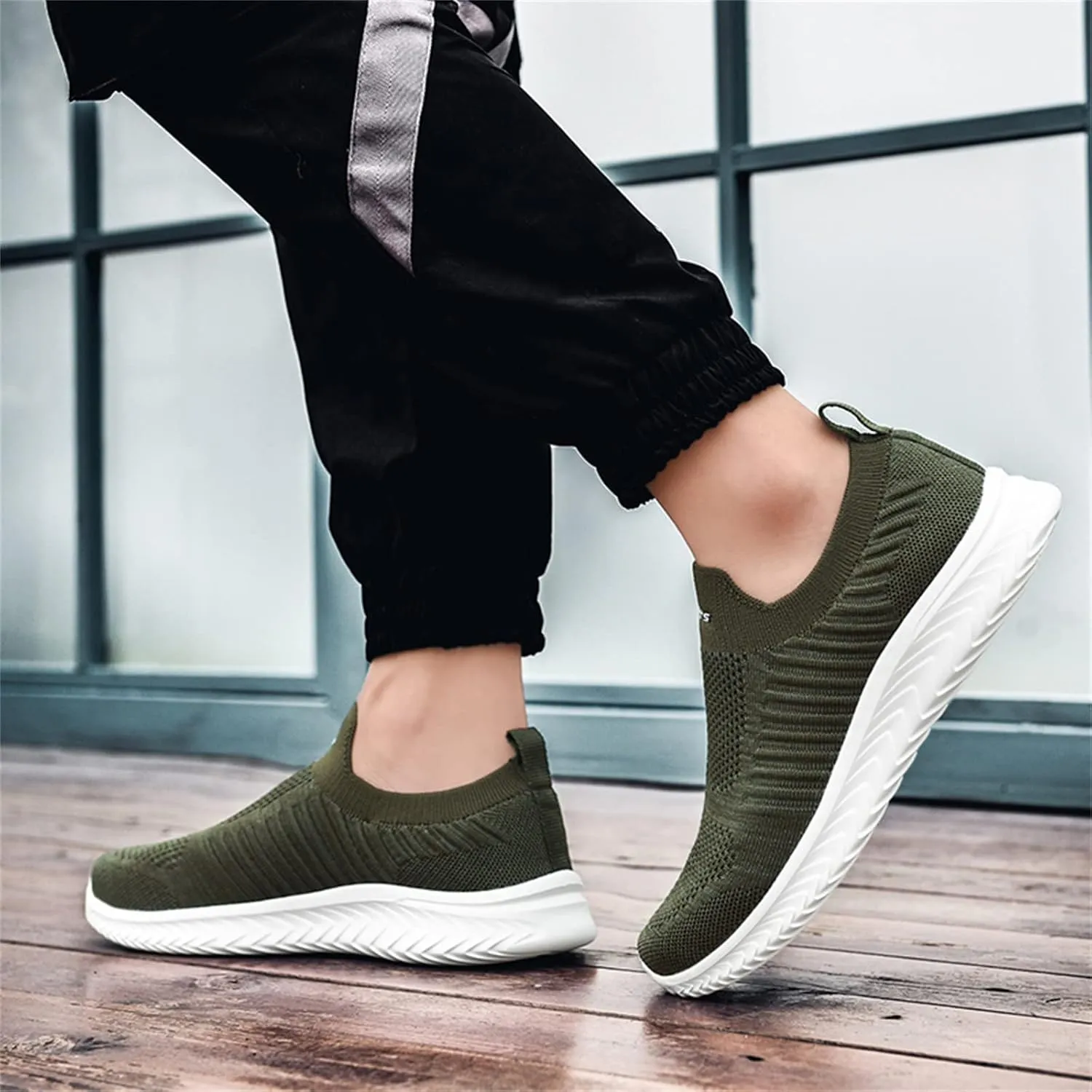 Women's Athletic Walking Shoes Slip On Casual Mesh Mens Running Shoes Lightweight Women Shoes Casual Men's Fashion Sneakers Slip On Tennis Shoe Loafers Dress Shoe