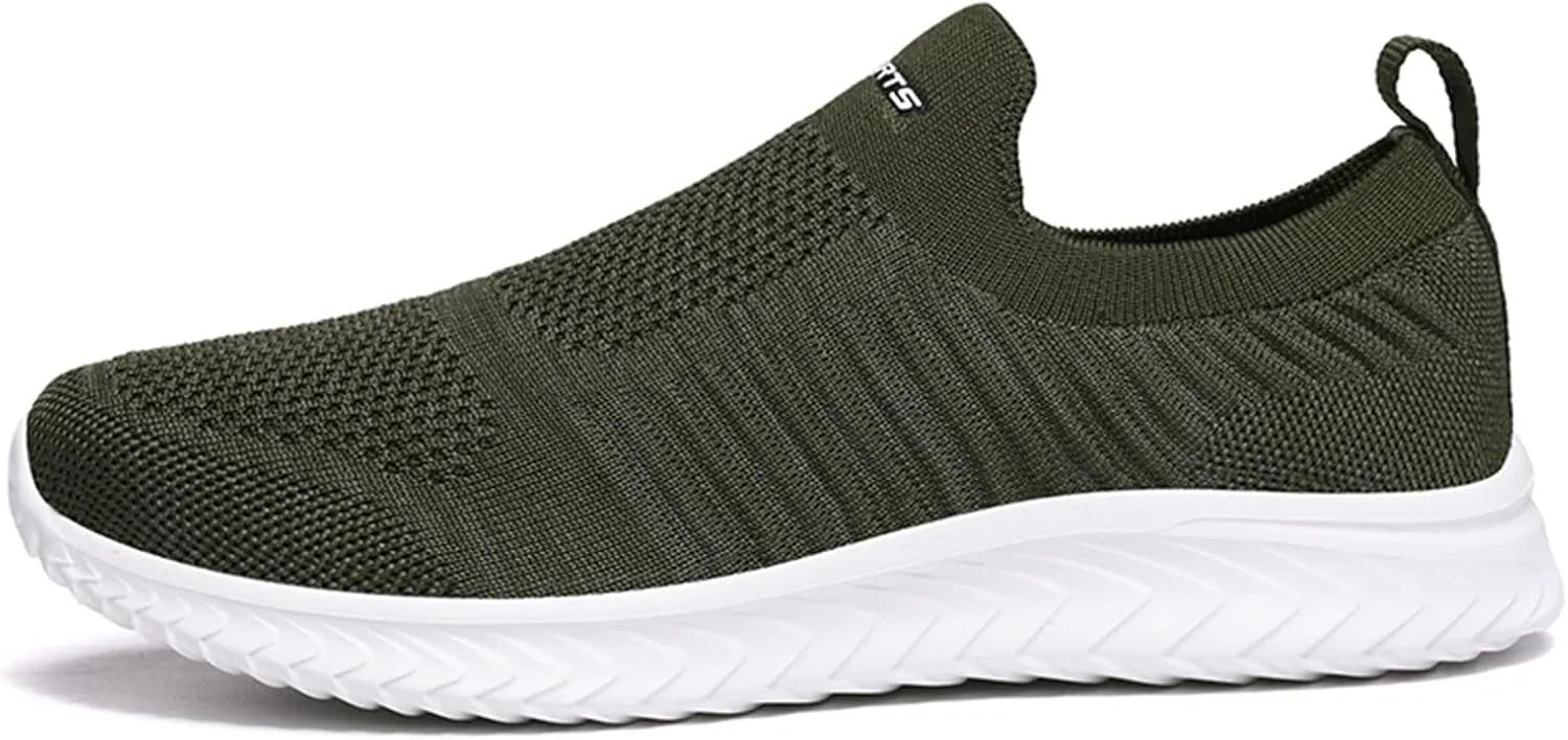 Women's Athletic Walking Shoes Slip On Casual Mesh Mens Running Shoes Lightweight Women Shoes Casual Men's Fashion Sneakers Slip On Tennis Shoe Loafers Dress Shoe