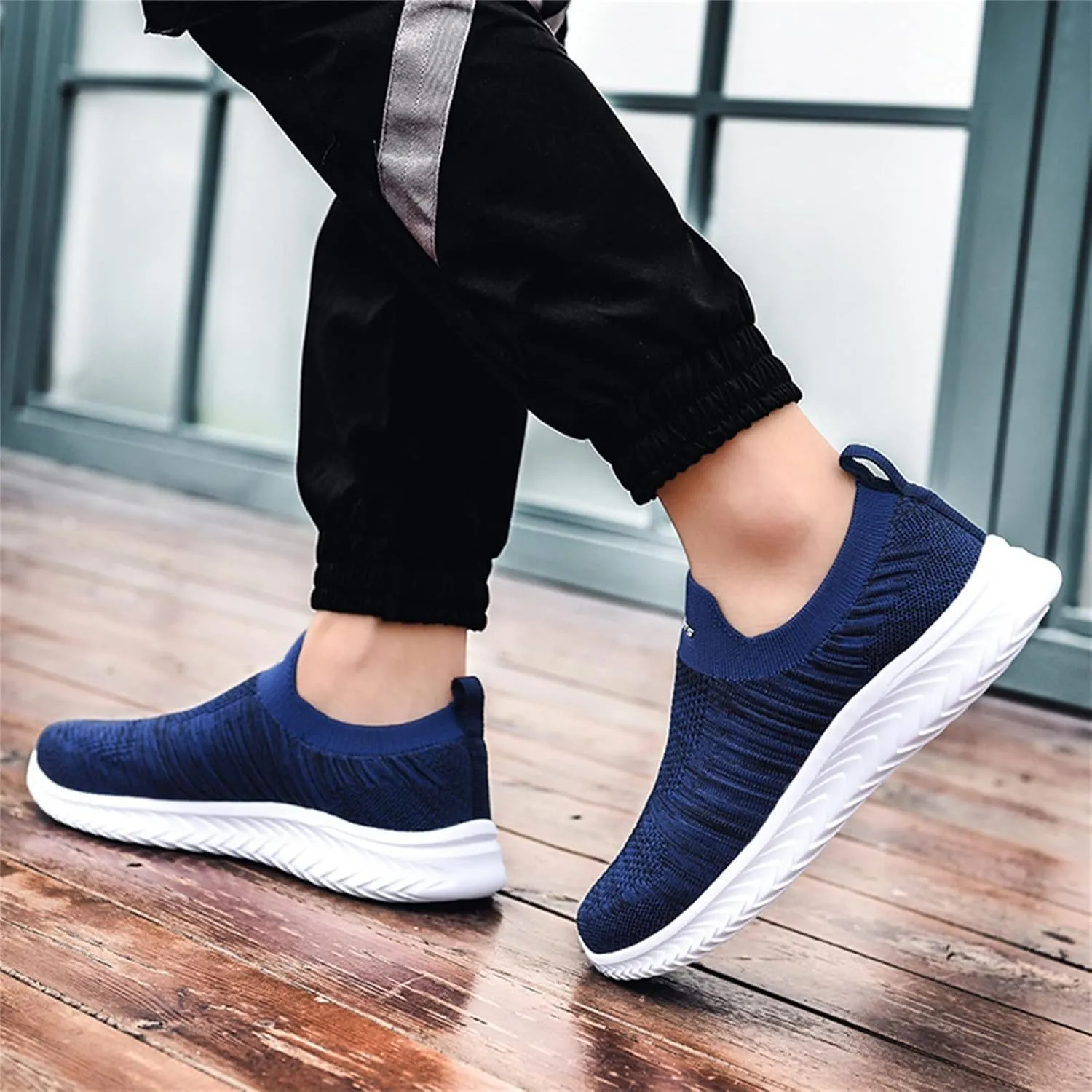 Women's Athletic Walking Shoes Slip On Casual Mesh Womens Tennis Shoes Fashion Black Casual Shoes Women Shoes Sneakers Steel Toe Tennis Shoe White Loafers