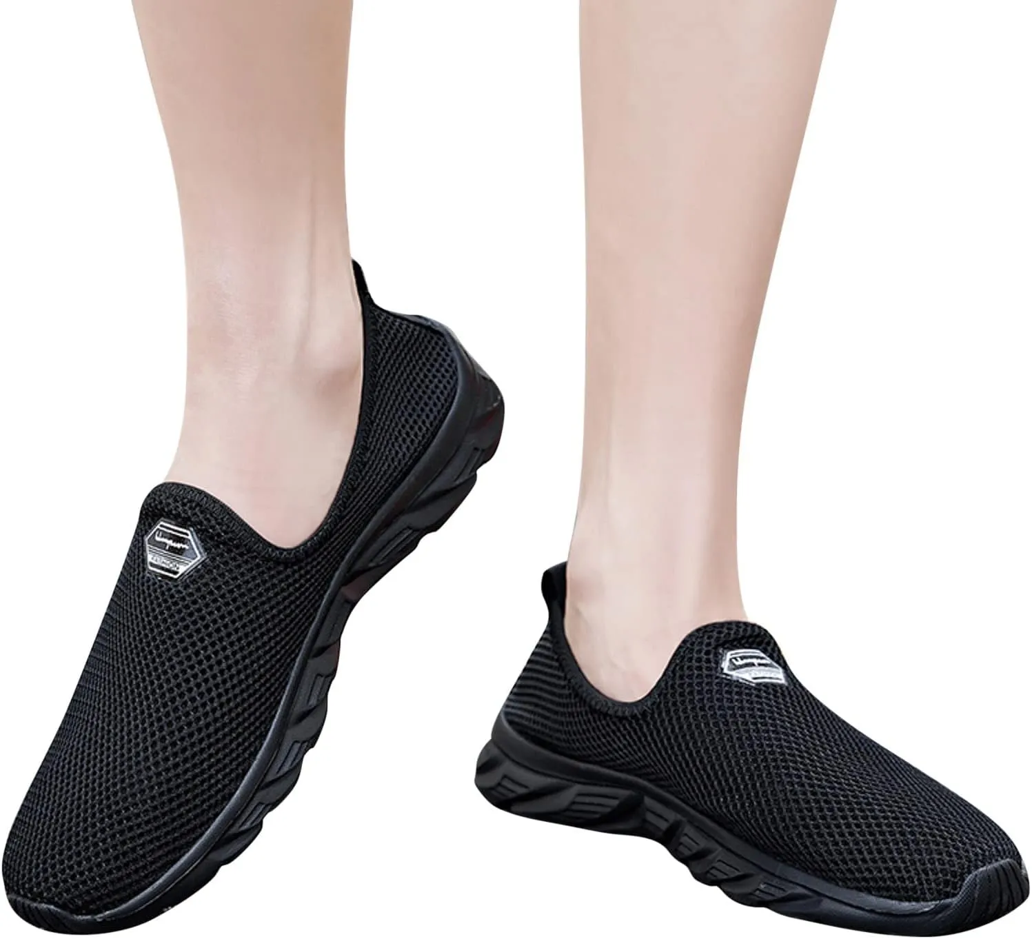 Women's Canvas Casual Shoes Dating Platform Slip-On High Top Sneakers Men's Road Running Shoes Loafer Platform Shoes for Women White Walking Sneakers for Women