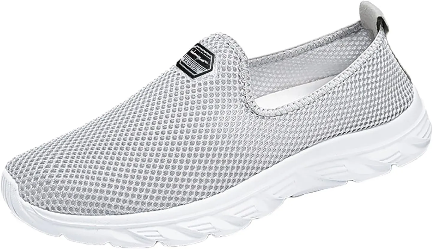 Women's Canvas Casual Shoes Dating Platform Slip-On High Top Sneakers Men's Road Running Shoes Loafer Platform Shoes for Women White Walking Sneakers for Women