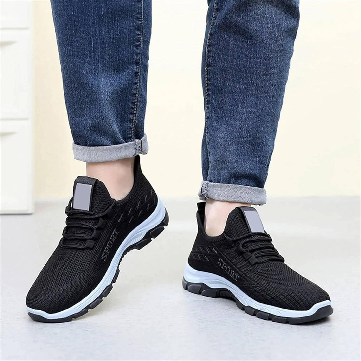 Women's Casual Orthopedic Sneakers Lightweight Breathable Mesh Walking Shoes Summer Comfortable Soft Sole Slip On Sneakers Athletic Workout Sports Tennis Shoes with Arch Support