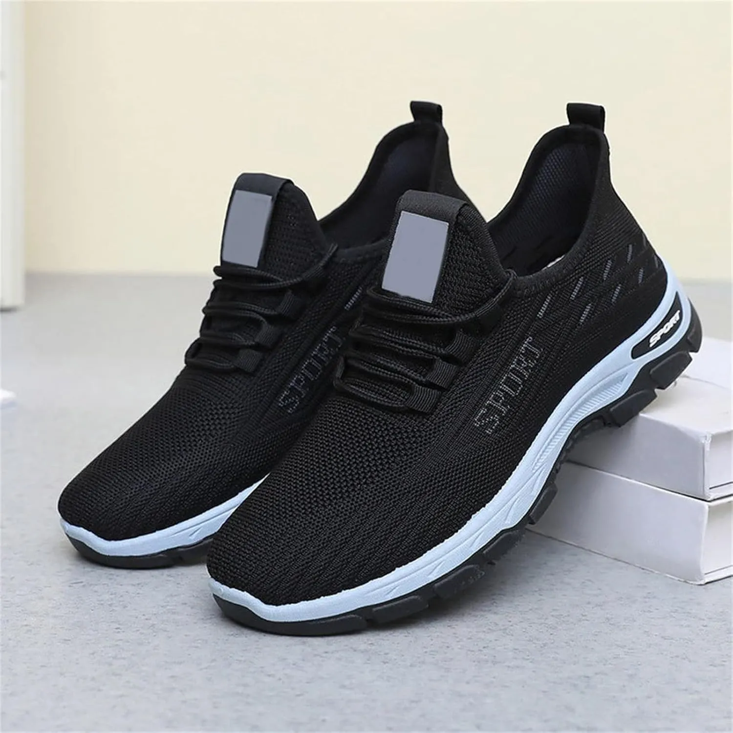 Women's Casual Orthopedic Sneakers Lightweight Breathable Mesh Walking Shoes Summer Comfortable Soft Sole Slip On Sneakers Athletic Workout Sports Tennis Shoes with Arch Support