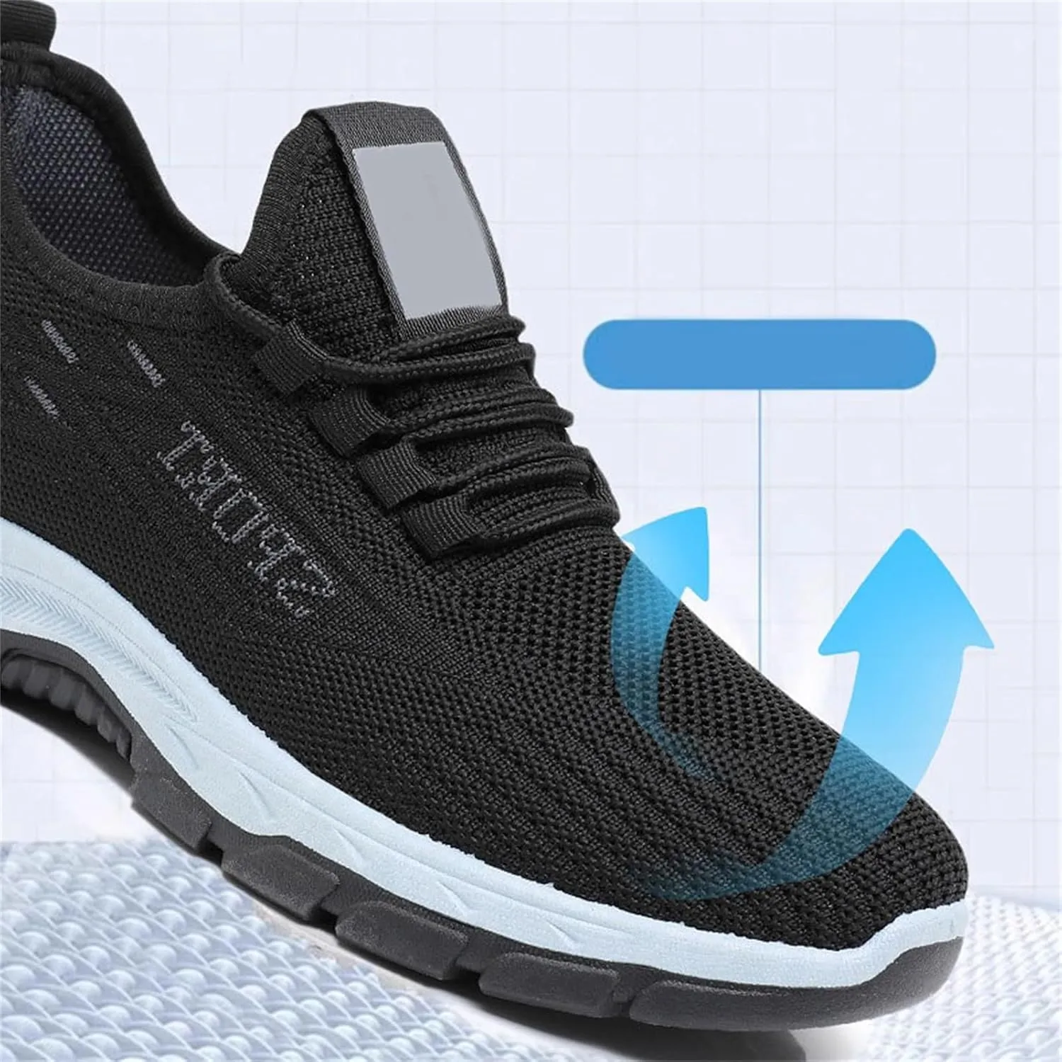 Women's Casual Orthopedic Sneakers Lightweight Breathable Mesh Walking Shoes Summer Comfortable Soft Sole Slip On Sneakers Athletic Workout Sports Tennis Shoes with Arch Support
