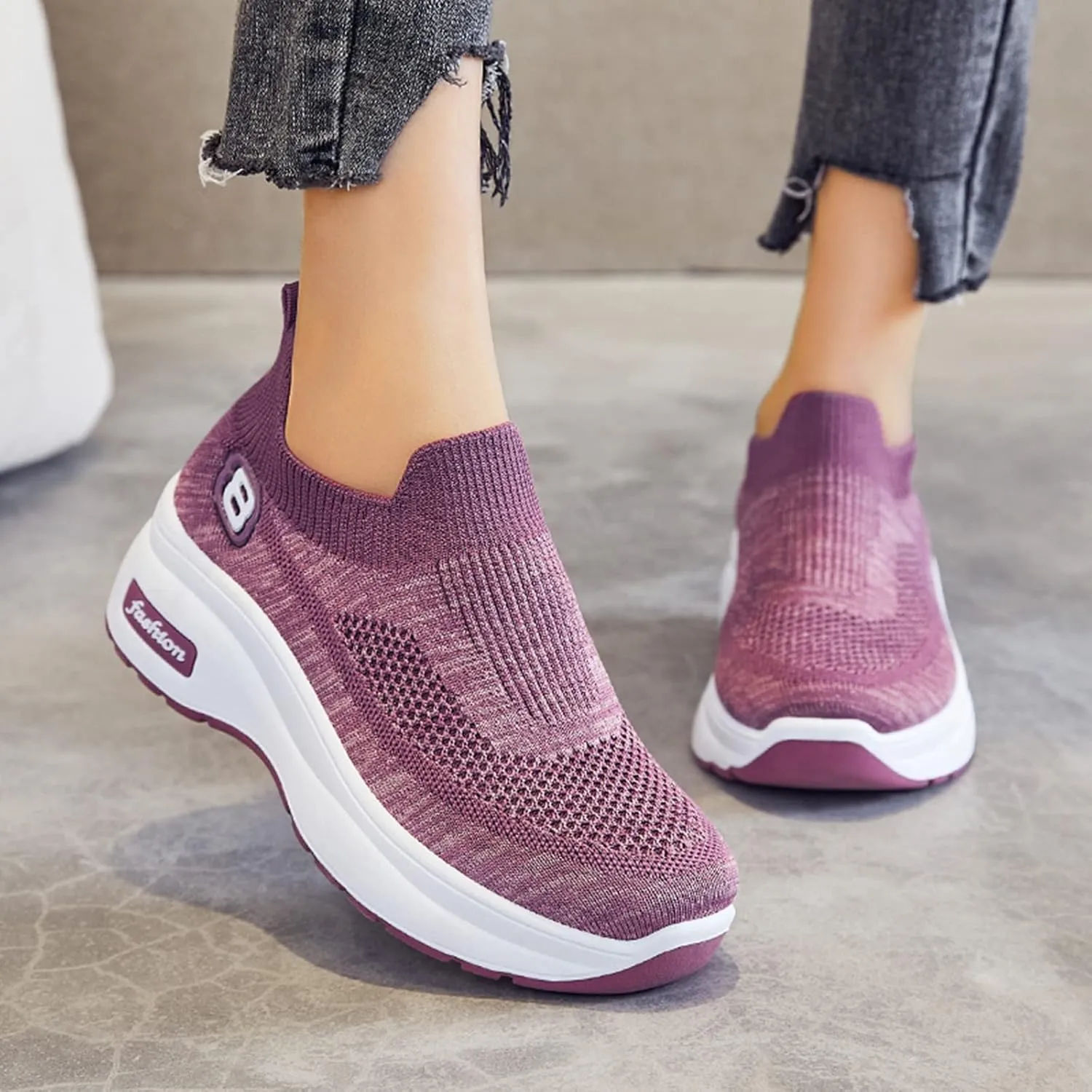 Womens Casual Sneakers Casual White Tennis Walking Shoes Casual Sneakers for Women Breathable Workout Shoes