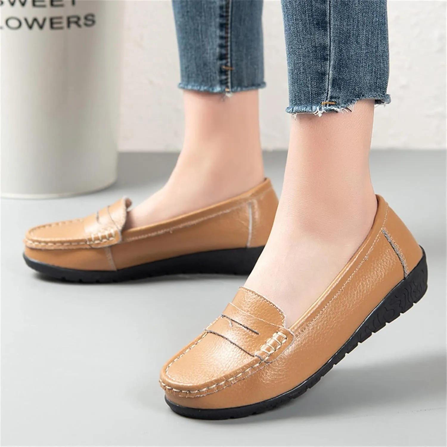 Womens Dressy Casual Walking Shoes Comfortable & Lightweight Loafers Women's Loafers Fashion Comfortable Flats