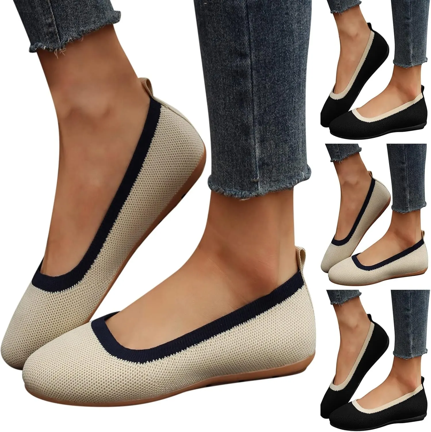 Womens Dressy Casual Walking Shoes Lightweight Walking Flats Women's Loafers Fashion Comfortable Flats
