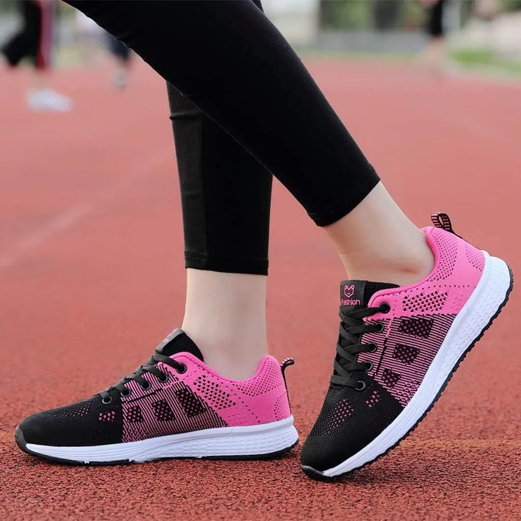 Women's Fashion Sneaker Lace Up Low Top Comfortable Walking Shoes Women Tennis Shoes Clearance Women's Navy Loafers High Top Platform Sneakers for Women