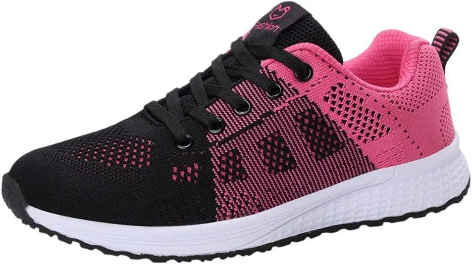 Women's Fashion Sneaker Lace Up Low Top Comfortable Walking Shoes Women Tennis Shoes Clearance Women's Navy Loafers High Top Platform Sneakers for Women