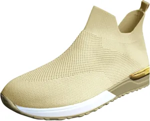 Women's Fashion Sneaker Mesh Slip On Black Non Slip Shoes for Women Comfortable Slip On Tennis Shoes Men Womens Navy Blue Loafers Mens Wide Sneakers