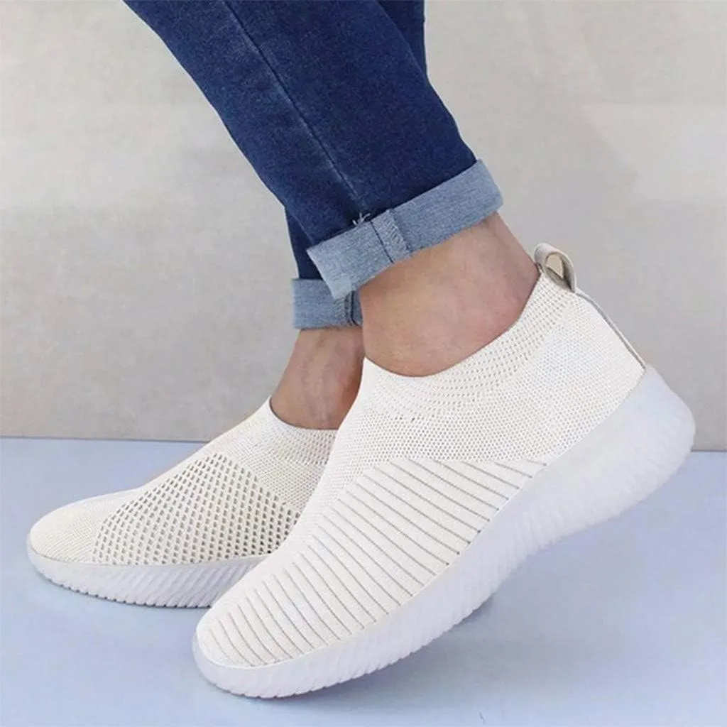 Women's Fashion Sneaker Mesh Slip On Black Non Slip Shoes for Women Comfortable Women Walking Shoes Loafers for Women 2024 High Top Sneakers for Men