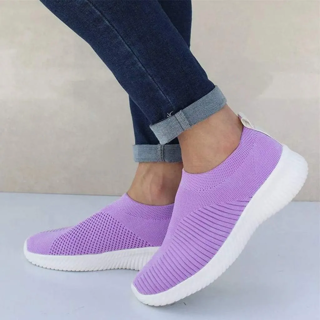 Women's Fashion Sneaker Mesh Slip On Black Non Slip Shoes for Women Comfortable Women Walking Shoes Loafers for Women 2024 High Top Sneakers for Men