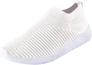 Women's Fashion Sneaker Mesh Slip On Black Non Slip Shoes for Women Comfortable Women Walking Shoes Loafers for Women 2024 High Top Sneakers for Men