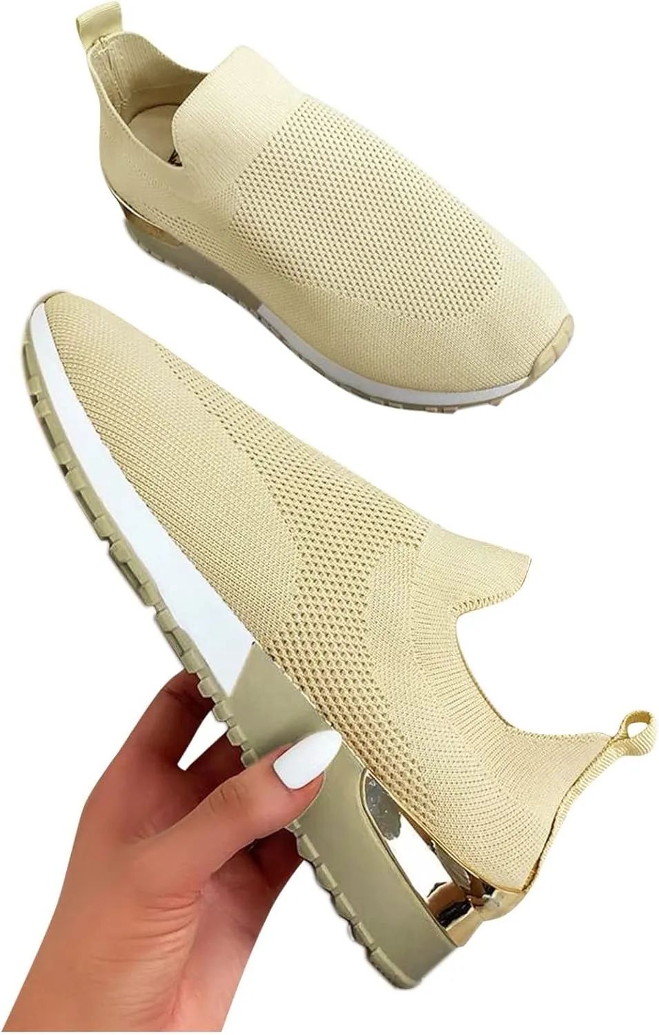 Women's Fashion Sneaker Non Slip Breathable Lightweight Comfortable Lace Up Women's Running Shoes Women Slip On Loafers Dressy Sneakers for Women