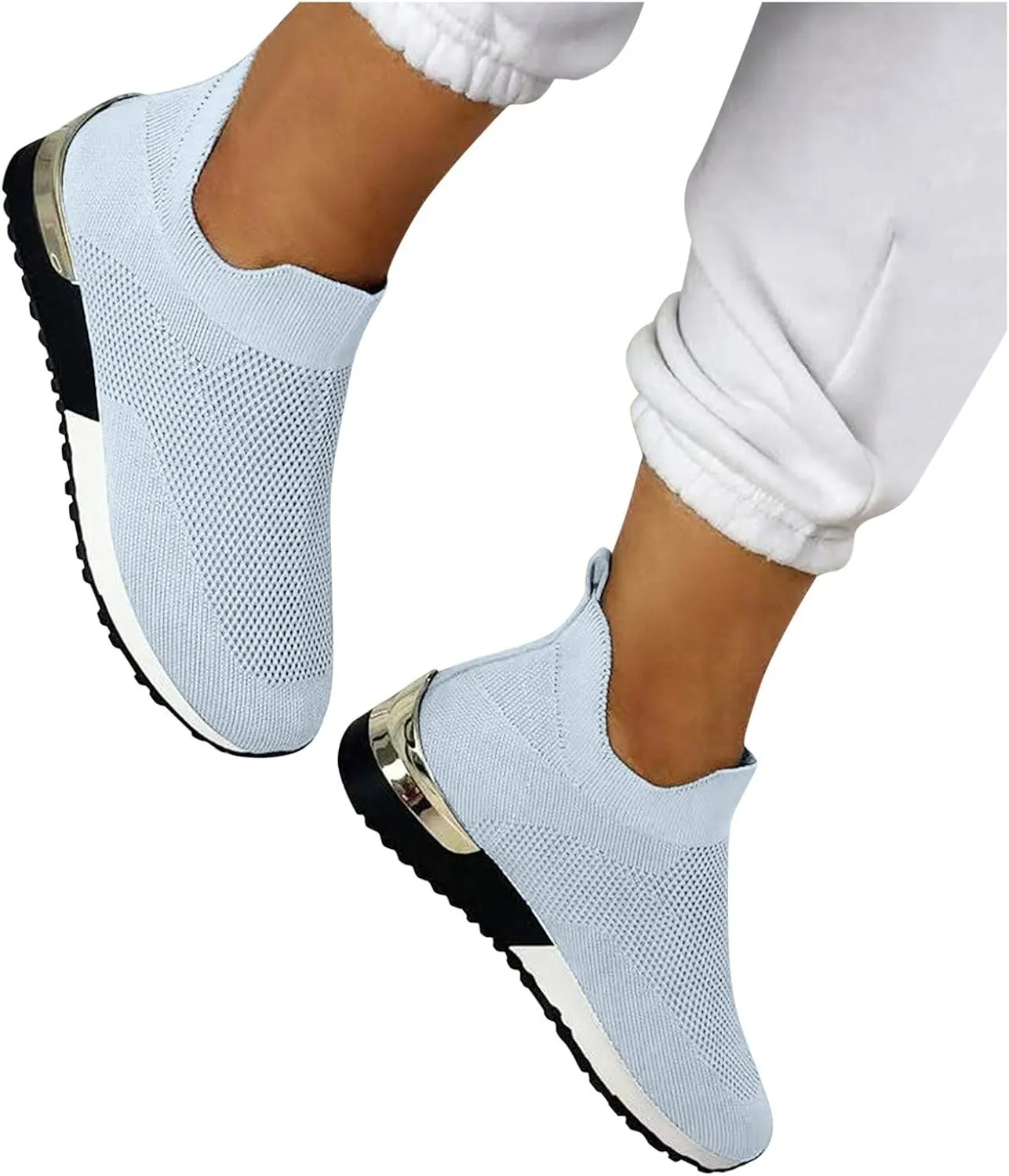 Women's Fashion Sneaker Non Slip Breathable Lightweight Comfortable Lace Up Women's Running Shoes Women Slip On Loafers Dressy Sneakers for Women