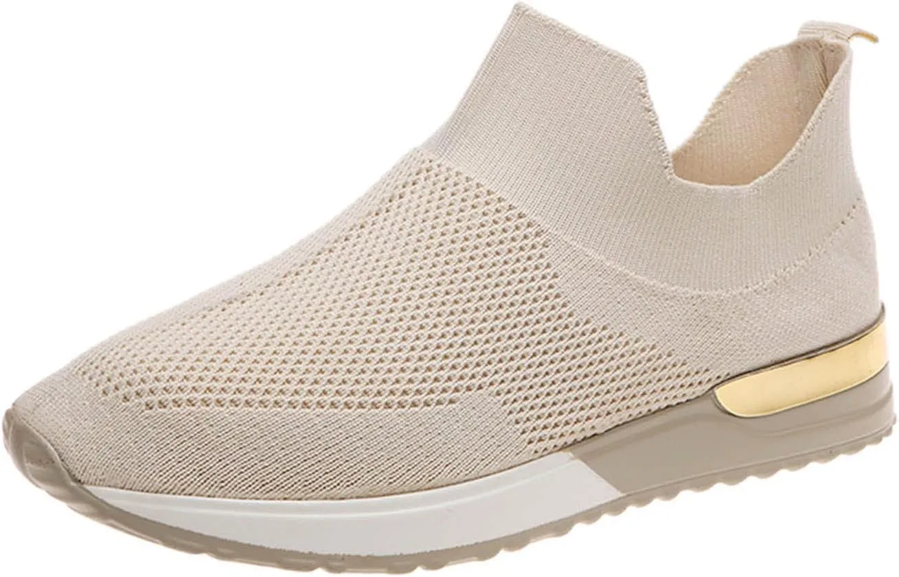 Women's Fashion Sneaker Non Slip Breathable Lightweight Comfortable Lace Up Women's Running Shoes Women Slip On Loafers Dressy Sneakers for Women